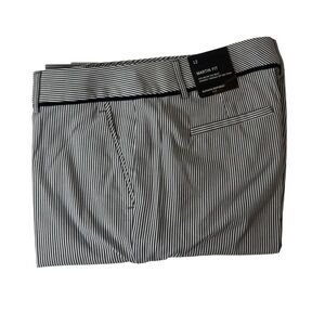 Banana Republic Black and White Striped Pants